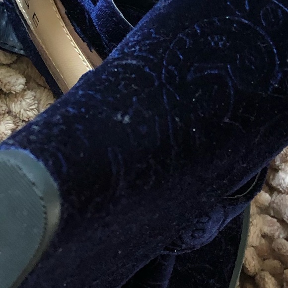 Blue velvet Rampage Crissy women’s dress wedges - Picture 7 of 8